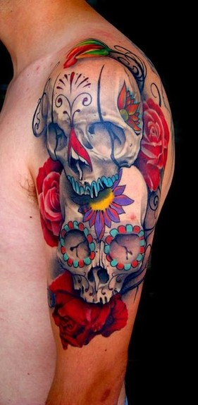 Nick Chaboya - Sugar skull Tattoo